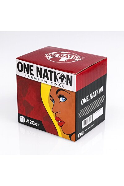 One Nation 28er Premium Nargile Kömürü 28mm 1 Kg