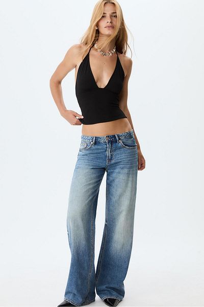 Stradivarius D91 Low wide-leg jeans