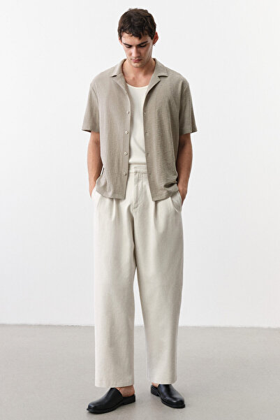 H&M Erkek Yaka Jarse Gömlek Regular Fit