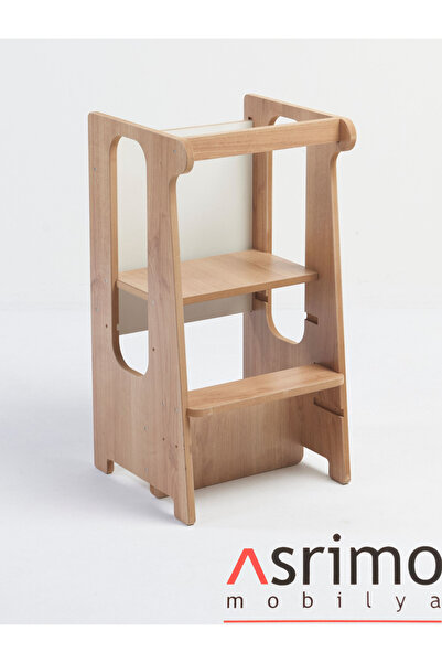 Asrimo mobilya Ahşap Öğrenme Kulesi - Ceviz