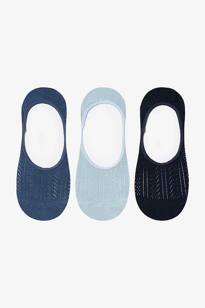 Penti Basic Colosio 3-Piece Blue Navy Blue Ballerina Socks