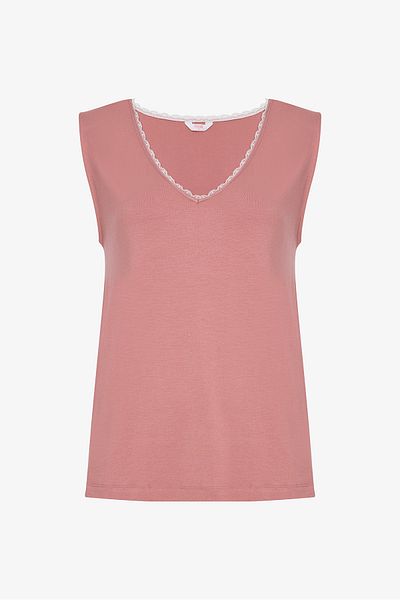 Penti Mia Solid Dusty Rose Tank Top Pajama Top
