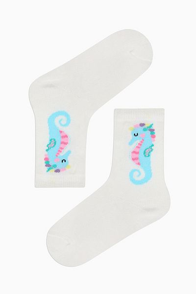 Penti Mintfarbene Einhorn-Socken für Mädchen, mehrfarbig, 4-teilig