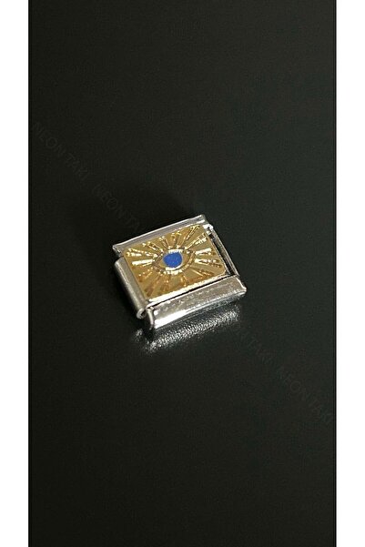 Neon Takı by Atalay Charm, for italian bracelet, non-tarnish, with eye detail...