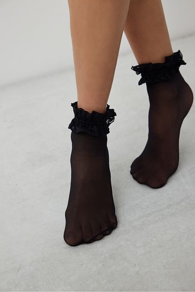 Penti Grace Black Socket Corap