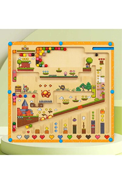 F.A.M.S لعبة لوحة أحجية متاهة النينجا المغناطيسية - لعبة فرز الألوان مع التحك...