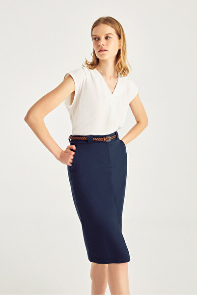 Naramaxx Pile Detaylı Kolsuz Bluz