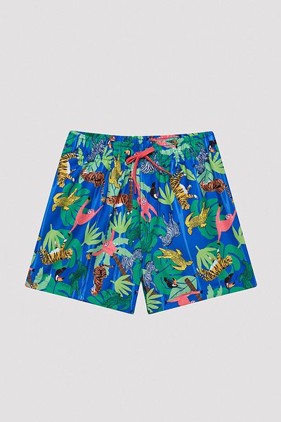 Penti Pantaloni scurți multicolori de mare Amazon pentru băieți