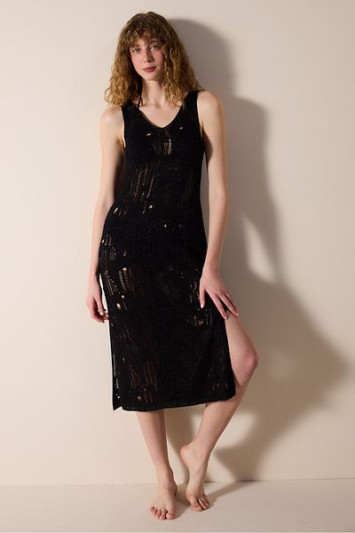 Penti Yuka Knit Black Knitwear Dress