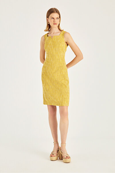 Naramaxx Kare Yaka Kuplu Elbise