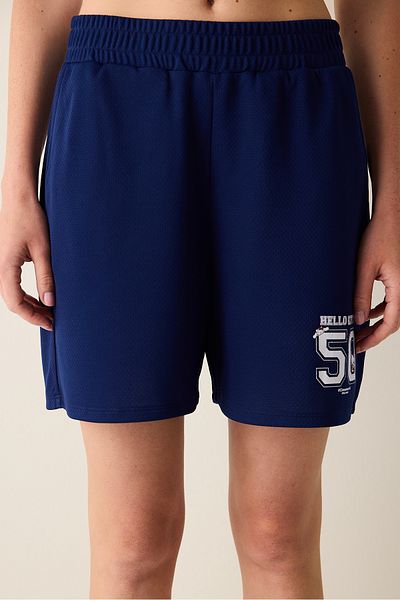 Penti Pantaloni scurți sport Sanio Print bleumarin