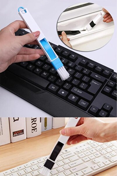Pisicik 2Pcs Multifunction Computer Keyboard Window Cooker Cleaning Brush wit...