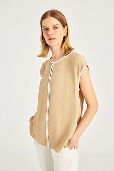 Naramaxx Kontrast Şeritli Bluz