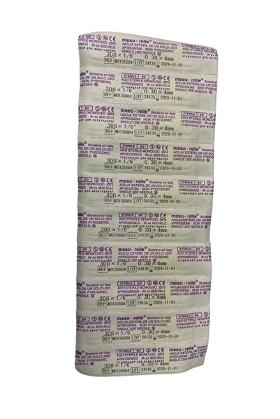 mesorelle Mezoterapi 30g 4mm Iğne Ucu