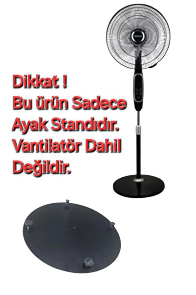 SÜPÜRGE ATÖLYESİ Süsler Lodos SV-1610R Vantilatör Ayak Standı (SİYAH)