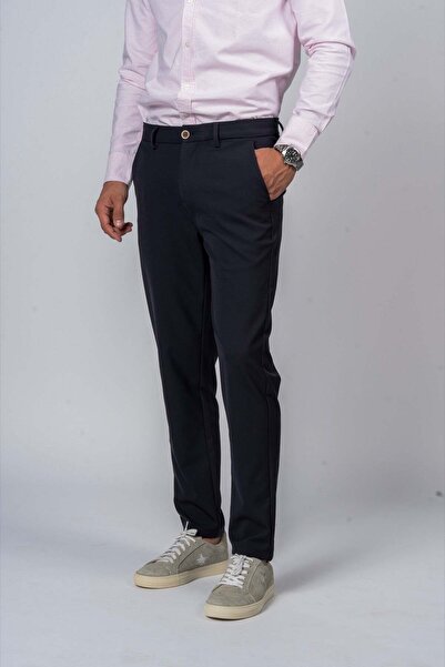 Jeanspro بنطلون تقني من مزيج مطاطي - أزرق داكن