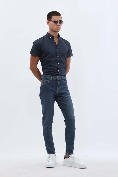 Jeanspro Boyfriend Slim Fit Jeans - Dark Blue