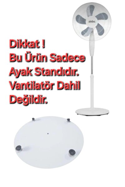 SÜPÜRGE ATÖLYESİ Sinbo SF-6785 Vantilatör Ayak Standı (BEYAZ)