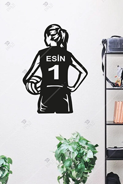 Emach Dizayn Voleybol Forma Kişiye Özel Ahşap Duvar Dekorasyonu