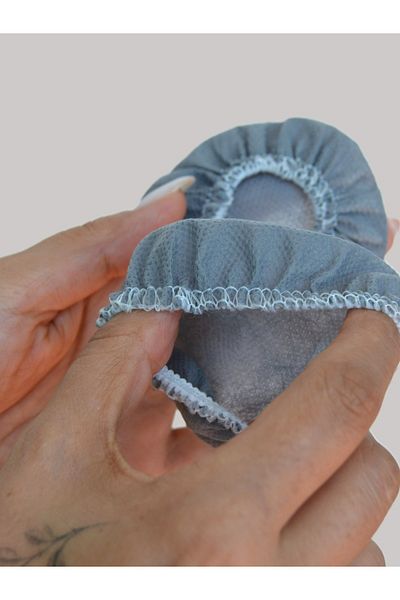 white guard Disposable Headphone Cover, Headphone Case, Overshoes (Pack of 100) 11 cm (XL) Gray