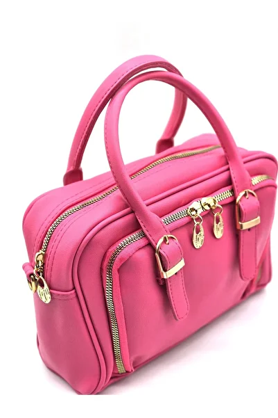 Reddington Women's Lady Model Two-Sleeve Zippered Two-Eye Lined Crossbody, Hand, Arm and Shoulder Bag