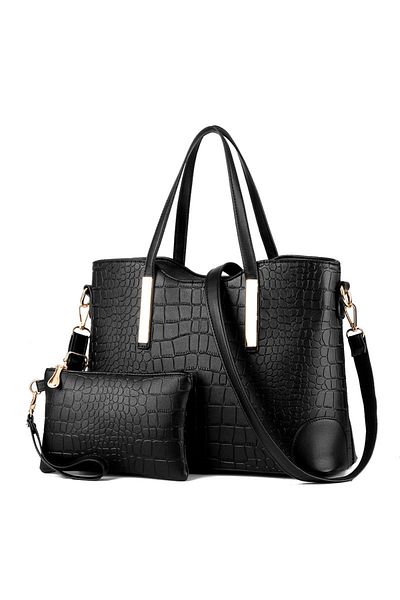 Generic 2-Piece Women's Elegant Wallet And Handbag Set Shoulder Bag Designer Satchel Messenger Bag