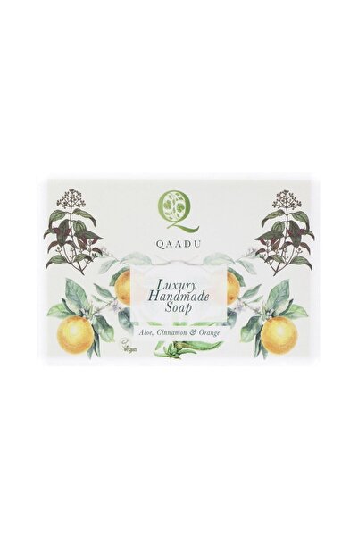 Qaadu صابون فاخر مصنوع يدويًا بمكونات طبيعية من الصبار والقرفة والبرتقال 125 ...