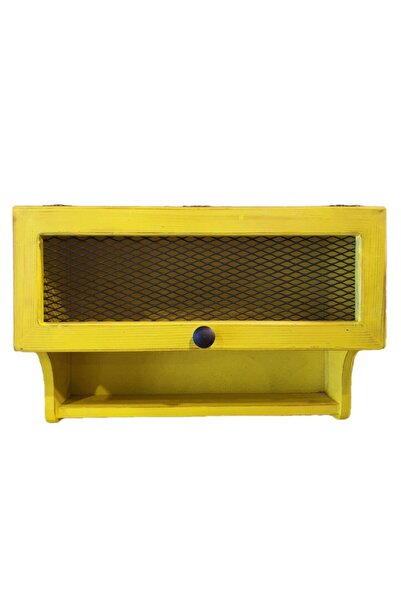 Le Atölye Safranbolu Tel Kapaklı Duvar Terek Eskitme Sarı