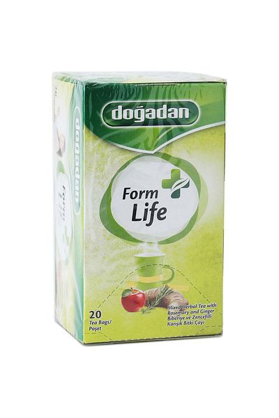 Doğadan Dogadan Form Life Mixed Herbal Tea With Rosemary and Ginger 40g (20-Teabags)