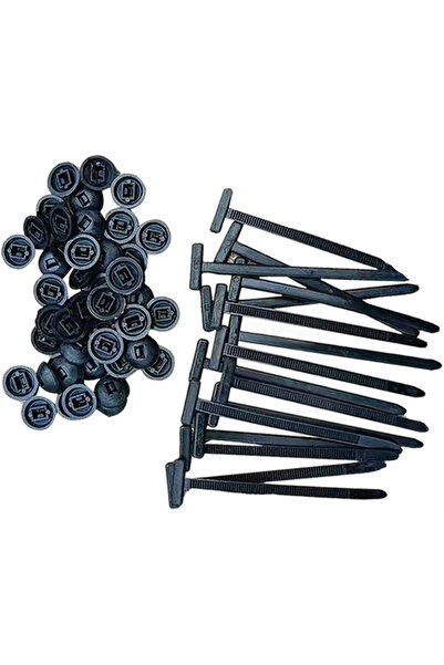 Choice 50 قطعة 100 قطعة من مشبك ربط الكابلات النايلون العالمي عالي التحمل مع أربطة ذاتية القفل من النايلون متعدد الاستخدامات