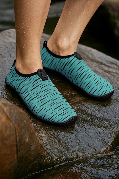 BLACK DEER Hayal Mint Black - Pantofi multifuncțional pentru plajă și mare