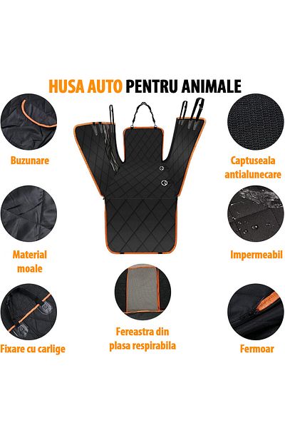 Fish & Paws Car seat cover for transporting animals, Fish & Paws ®, waterproof, 135 x 150cm