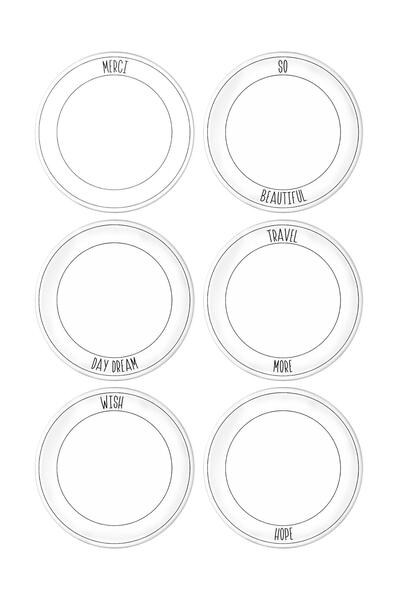 The Mia Daily Tunes Serving Plate Set of 6 - 26 Cm