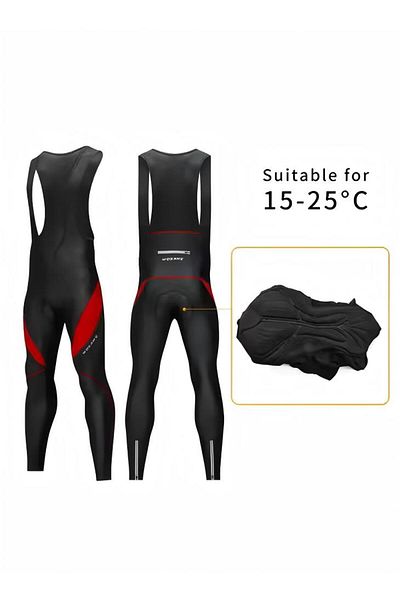 Generic 3d Gel Thickened Cycling Bib Pants Cycling Pants Mountain Bike Pants Bicycle Tights