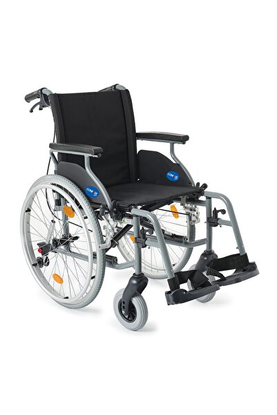 Comfort Plus Hafif Alüminyum Tekerlekli Sandalye | Katlanır ve Refakatçi Frenli Model DM-317 45cm