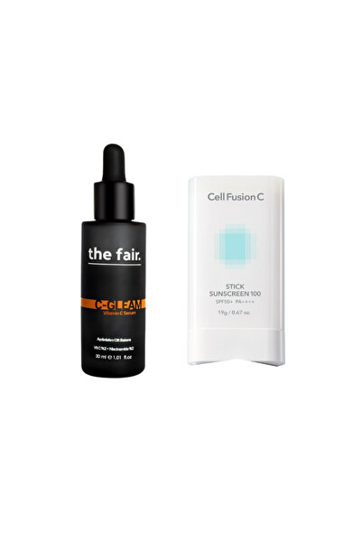 the fair. . C Vitamini Aydınlatıcı Gözenek Bakım ve Stick Güneş Kremi Set