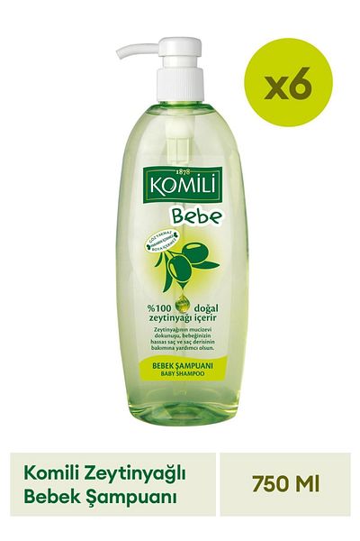 Komili Bebe 750ml X 6 Baby Shampoo