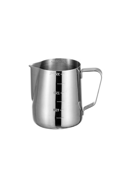 awwaline Stainless steel mug with graduation, 350ml, awwaline, milk frother with handle, milk mug, cappuccino