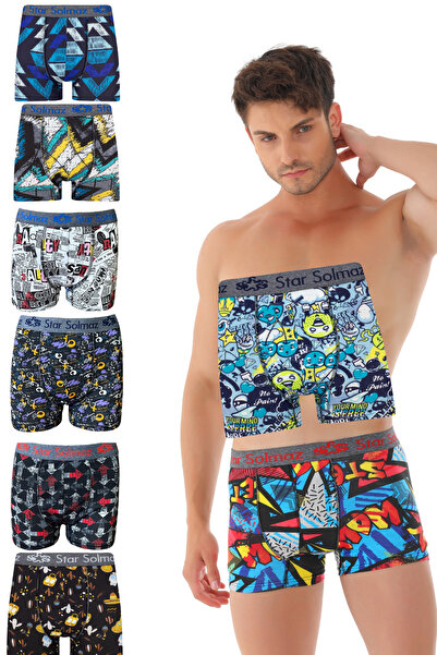 starsolmaz ΑΝΔΡΙΚΟ ΣΕΤ ΜΙΚΤΟ ΜΠΟξερ 5 ΤΕΜΑΧΙΩΝ ΜΕΓΑΛΟΥ ΜΕΓΕΘΟΣ