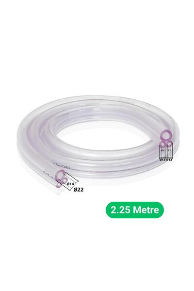 Melasty Süt Sağma Makinesi Üçgen Üçlü Süt Hortumu (Ø14xØ22/Ø7xØ14mm) (2,25M - Kesili)