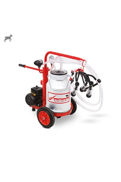 Tamam Ecomini İkili Keçi Süt Sağma Makinesi (Alüminyum Güğüm-Silikon) (Kuru)