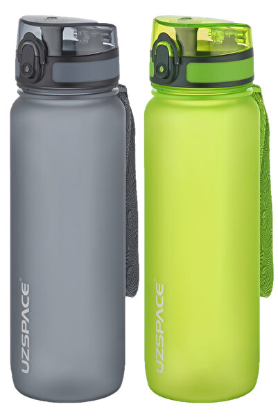 Uzspace طقم قارورة تريتان مكون من قطعتين سعة 800 مل و14 خيارًا مختلفًا للألوان