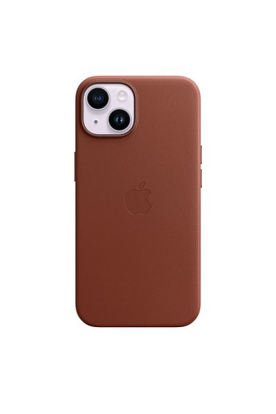 Apple iPhone 14 Leather Case with MagSafe - Umber