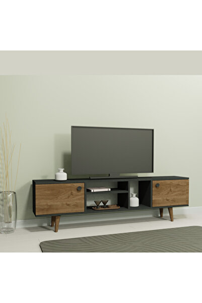 lagomood EWO Tv Standı Antrasit Ceviz