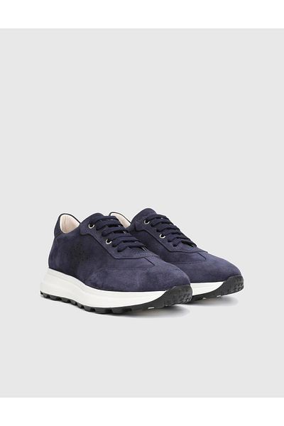 İLVİ Dubbo Suede Leather Navy Blue Men's Sports Shoes