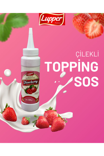 LUPPER Çilekli Topping Sos 300 gr