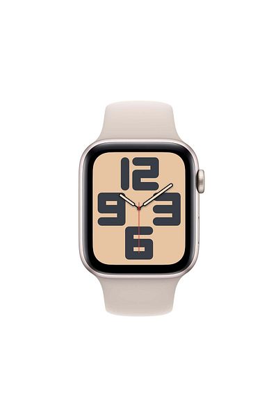 Apple Watch SE GPS 44mm Starlight Aluminium Case with Starlight Sport Band - M/L