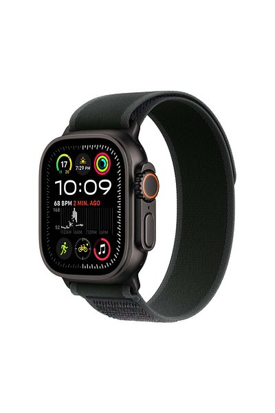 Apple Watch Ultra 2 GPS + Cellular 49mm Black Titanium Case with Black Trail Loop - M/L