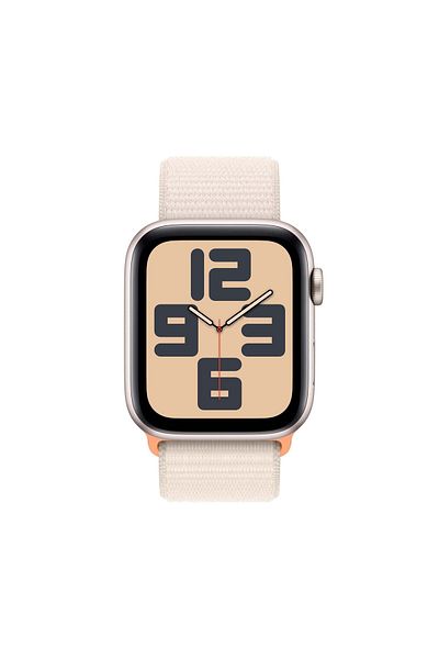 Apple Watch SE GPS 44mm Starlight Aluminium Case with Starlight Sport Loop