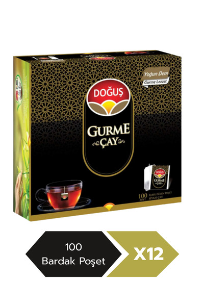 Doğuş Çay Doğuş Gurme Süzen Poşet Çay 100'lü 200 Gr. (12'Lİ)